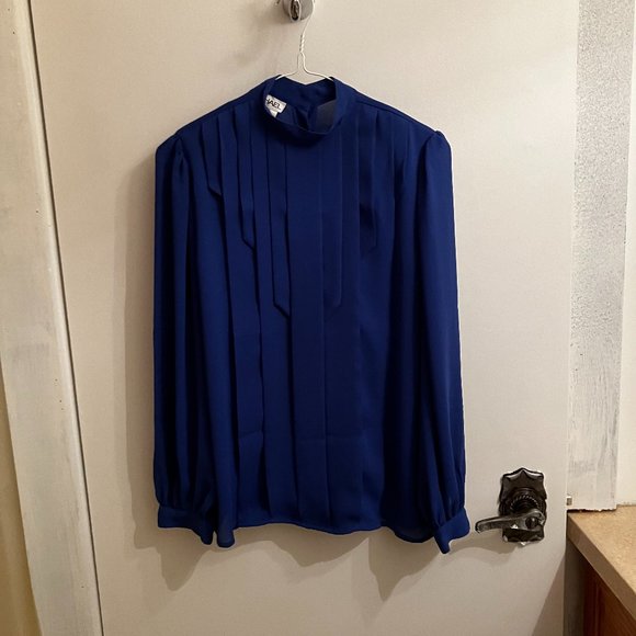 RACHAEL size 8 royal blue blouse - Picture 1 of 5